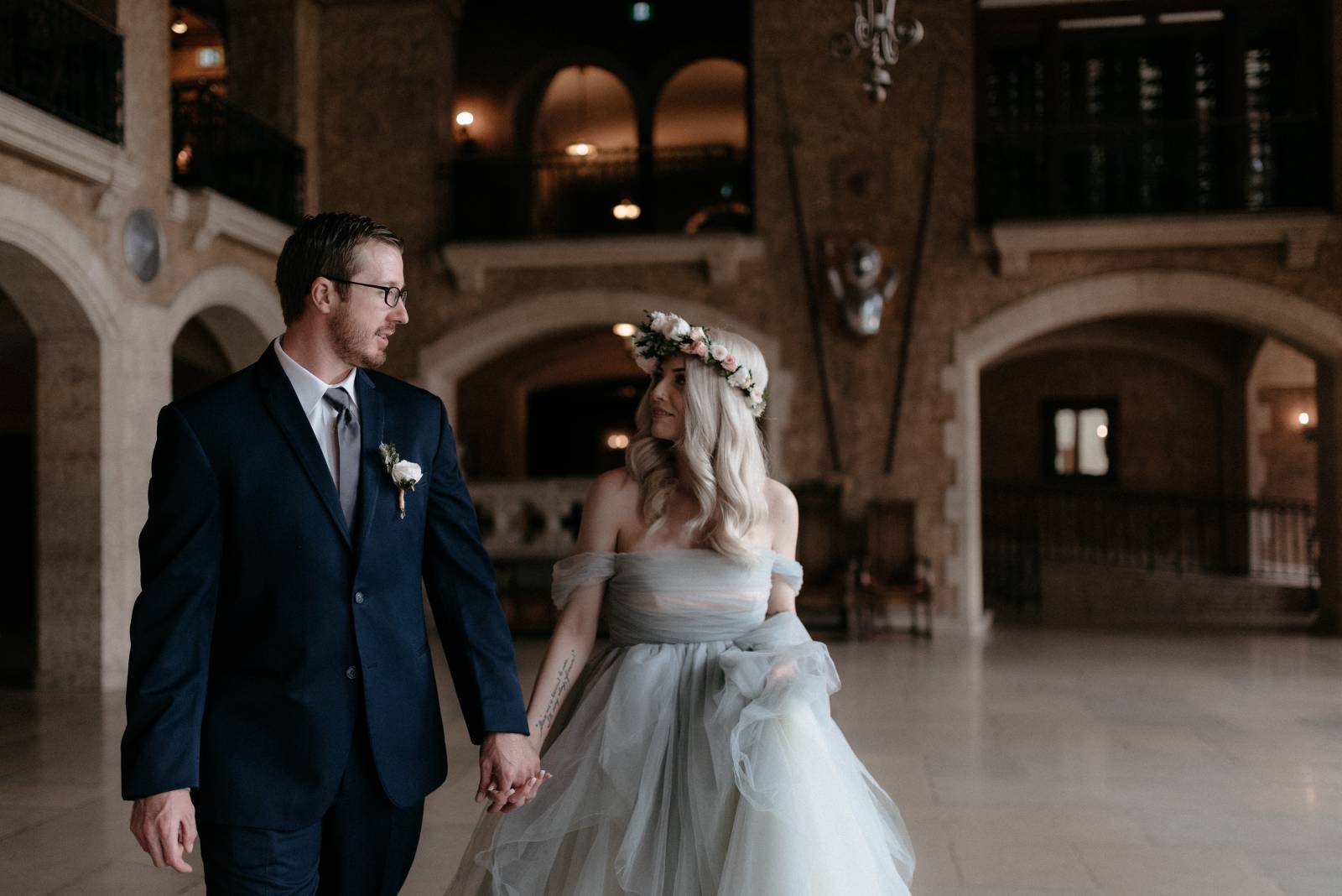 bride and groom | a foggy Banff elopement captured by Canadian wedding photographer Hennygraphy