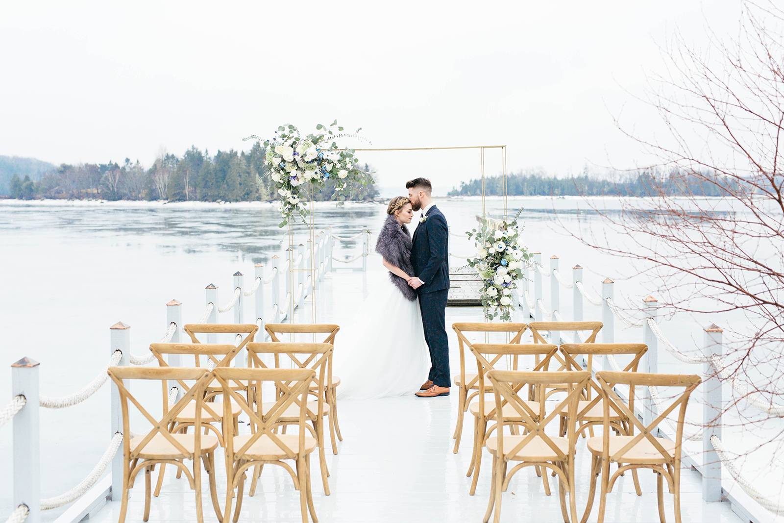 Winter Cinderella-Inspired Styled Wedding Shoot | Nova Scotia