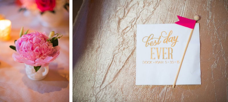 printed wedding napkins