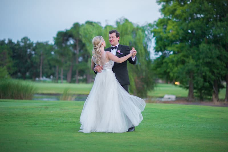 dancing on green