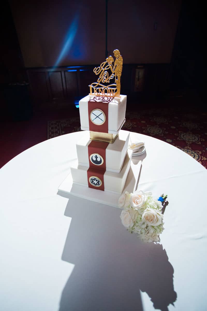 Star Wars wedding cake