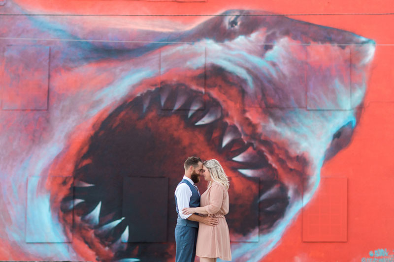 large shark mural in Melbourne FL
