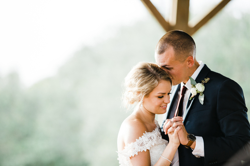 couple dancing at wedding reception