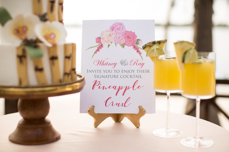 pineapple crush signature wedding cocktail for wedding reception