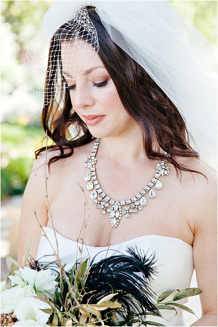 Modern makeup and bridal accessories