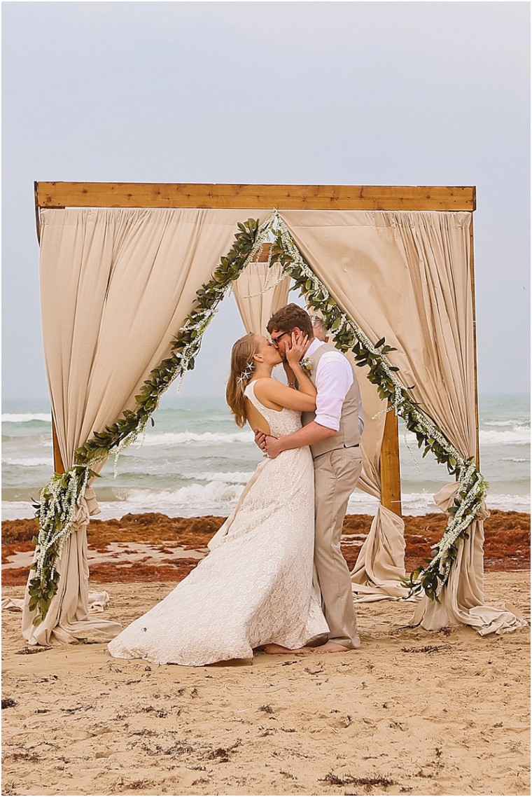 South Padre Island Beach Wedding By Palacios Photography South