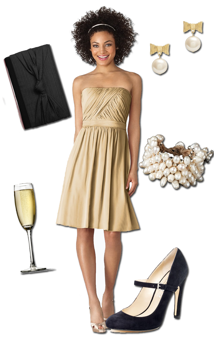 can i wear champagne to a wedding