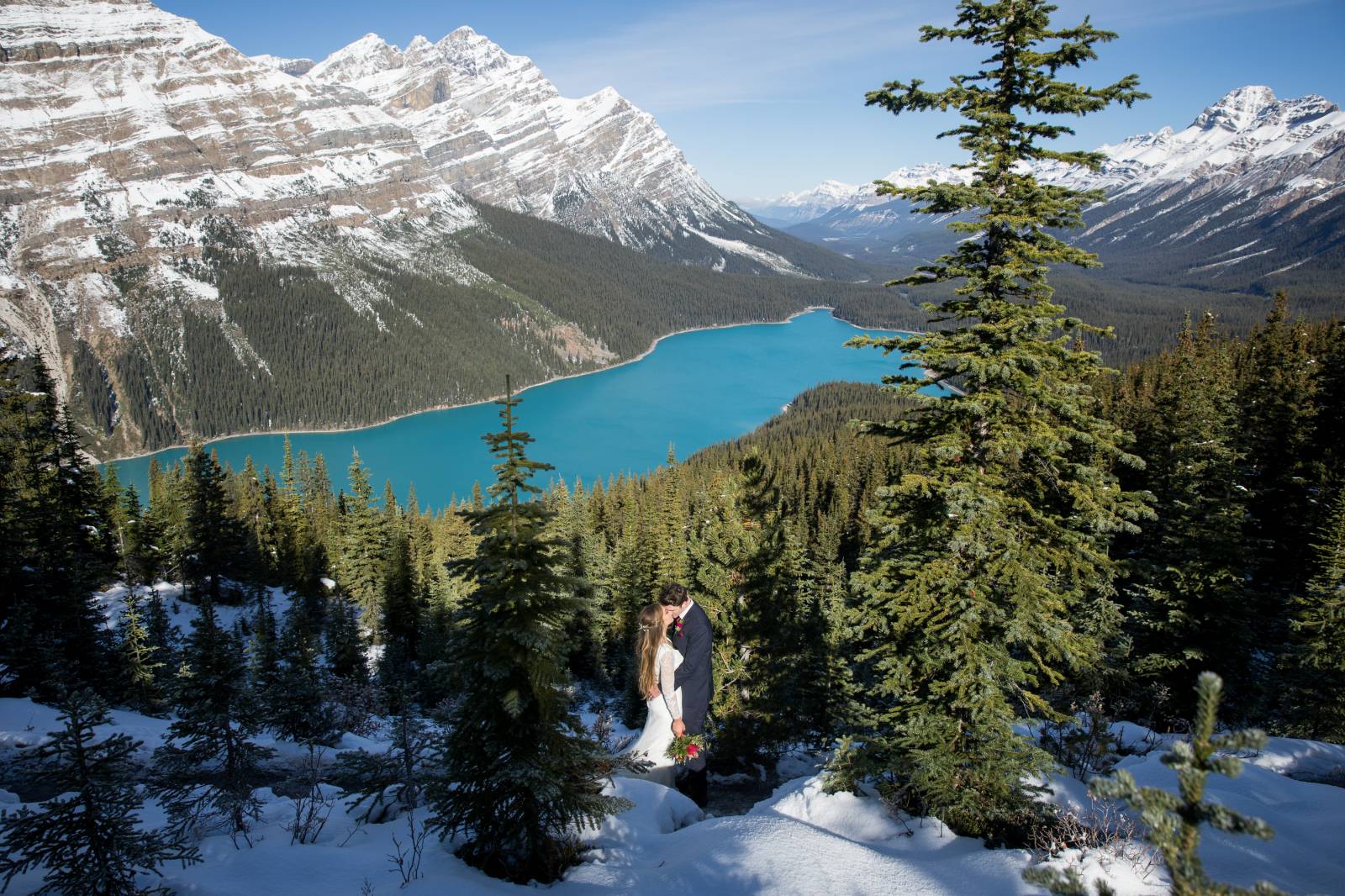 Peyto Lake Wedding, Peyto Lake Elopement, Banff Wedding Photographer, Banff Elopement Photographer