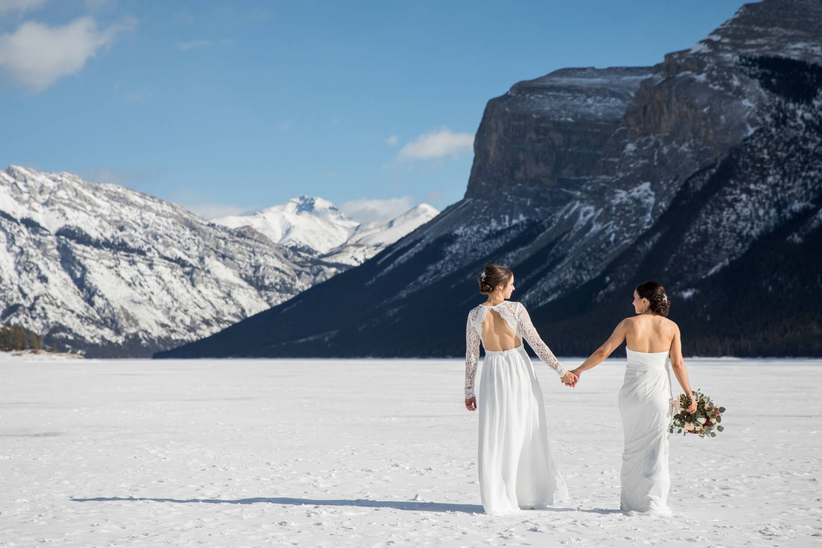 Banff Same Sex Wedding, Banff LGBTQ Wedding, Banff elopement photographer, Mountain Elopement, Same 