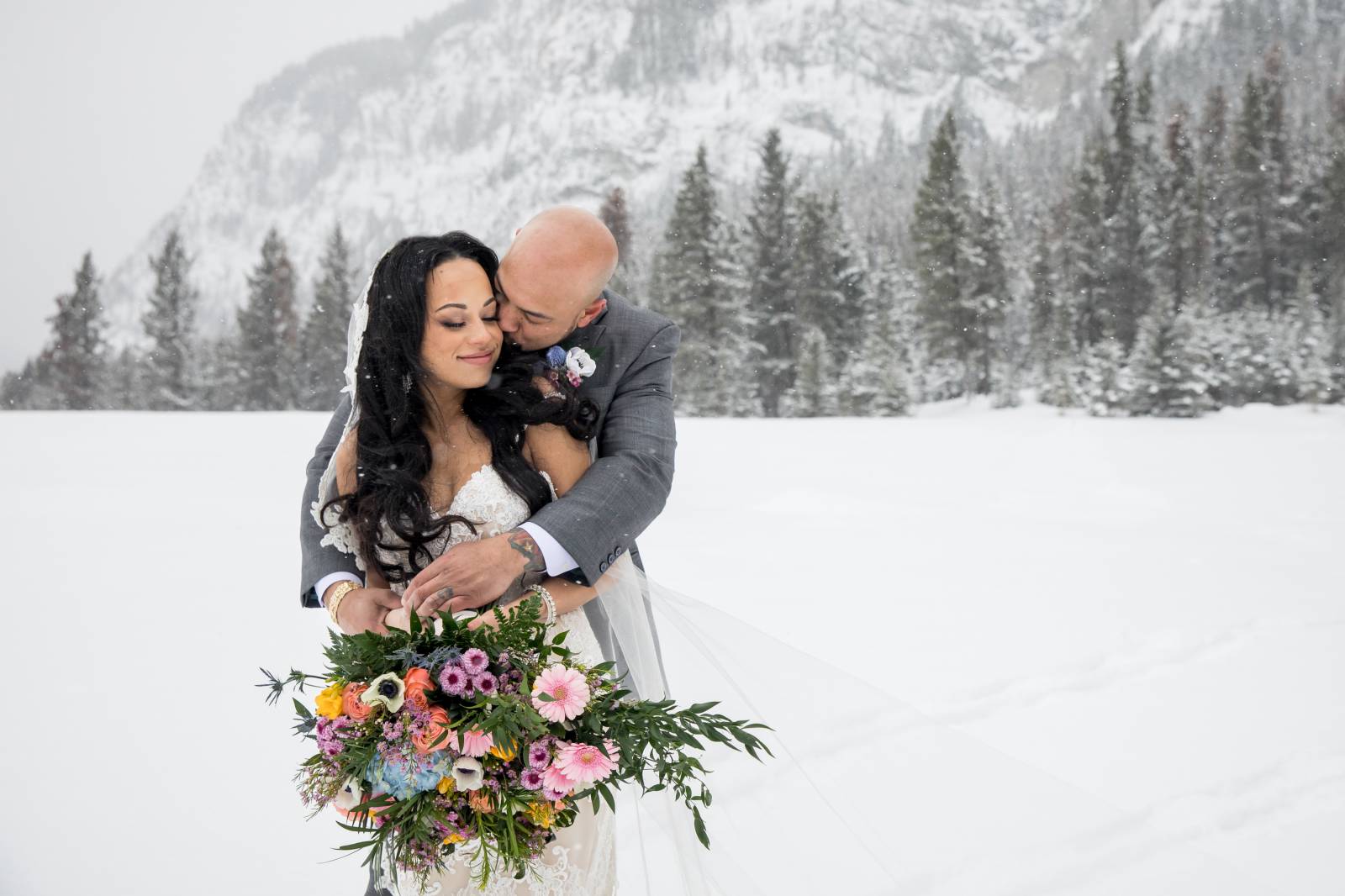 Wedding at Buffalo Mountain Lodge - Banff Wedding Photographer | Banff