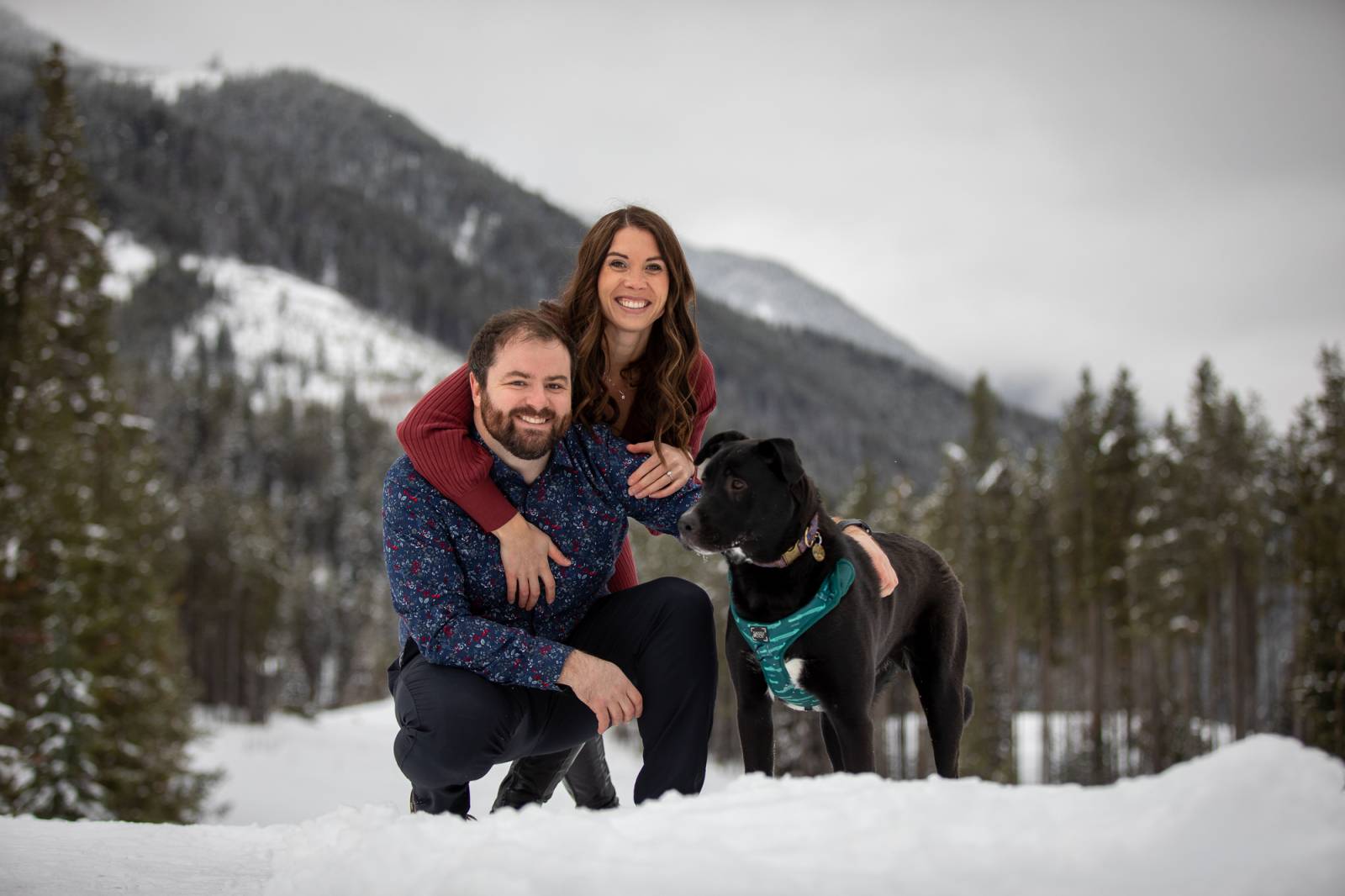 Panorama engagement photography session, Invermere engagement photography session