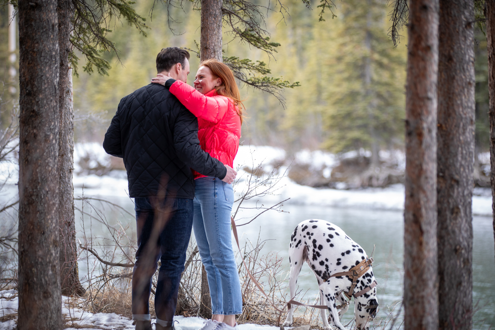 Canmore Engagement Photographers, Surprise proposal photographers  Eric Daigle Photography