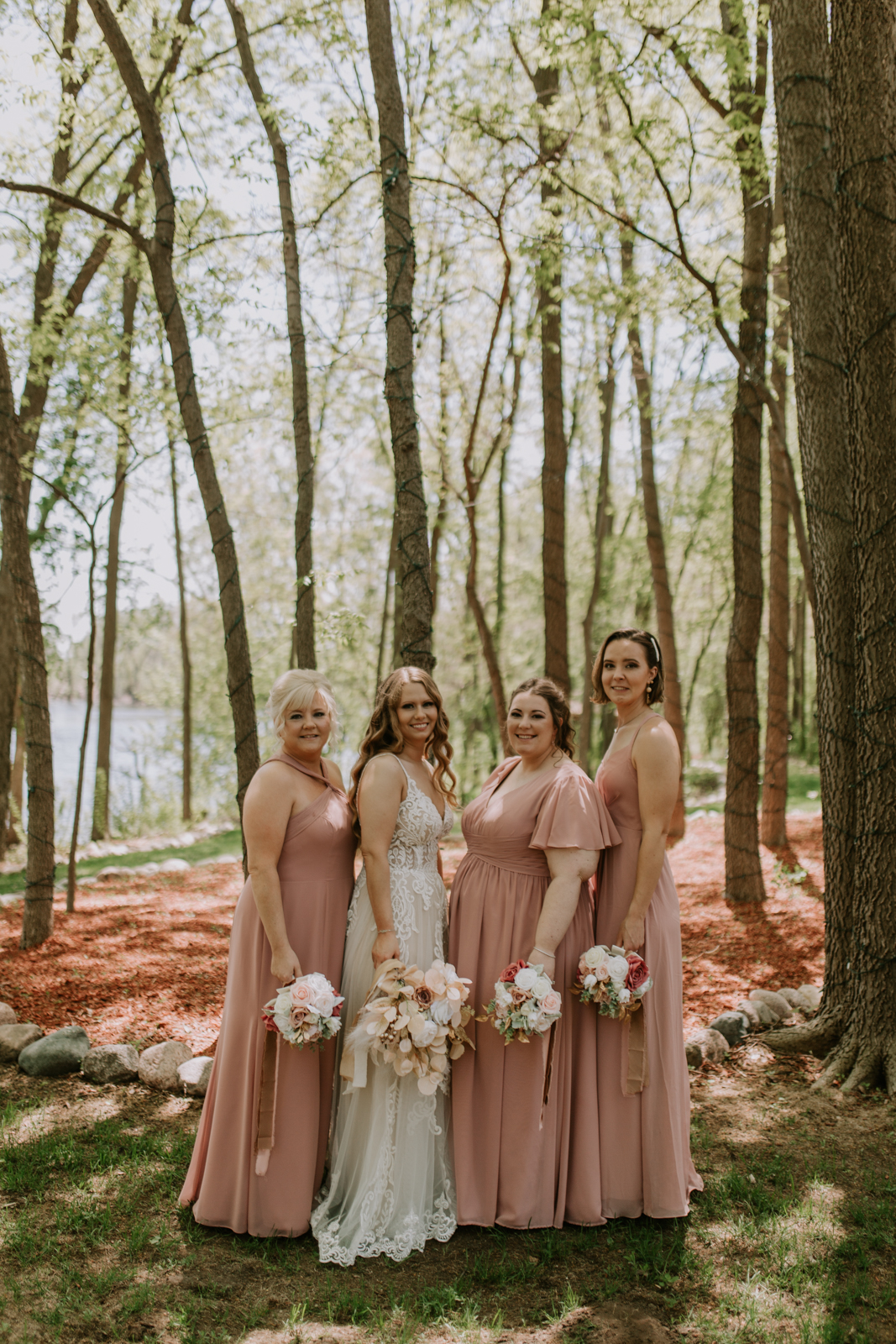 Mauve Bridesmaid Wedding Party