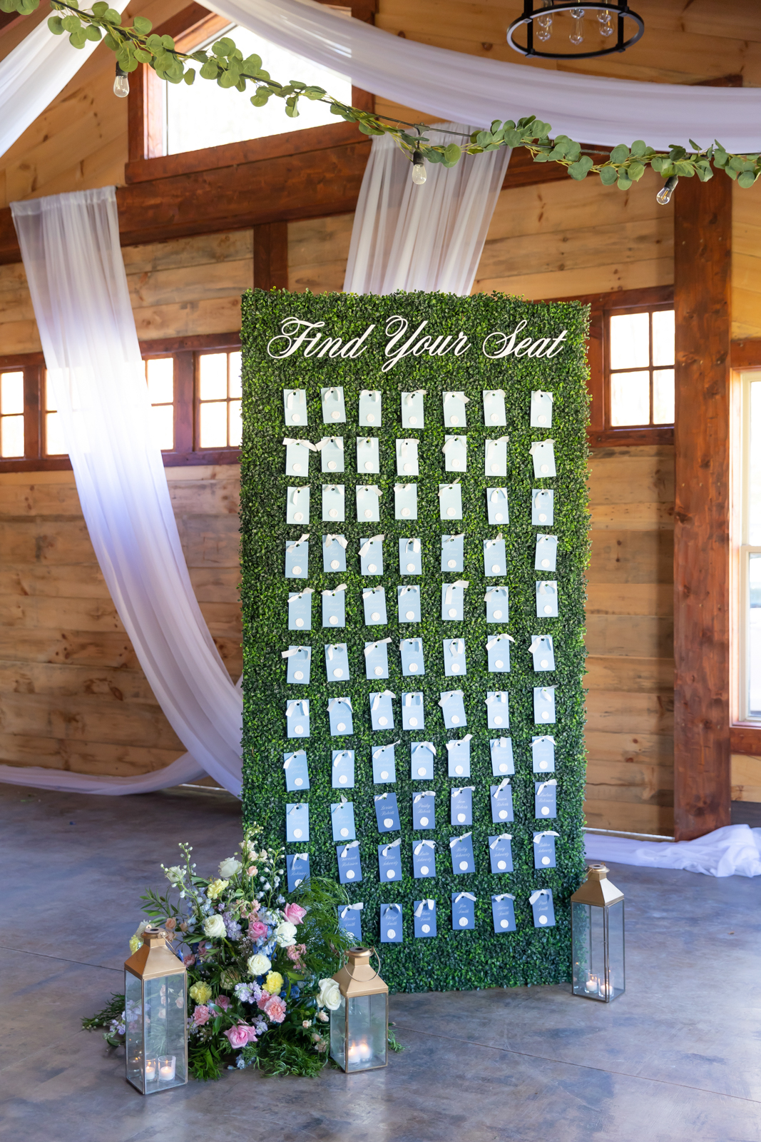 Ombre Seating Chart Display