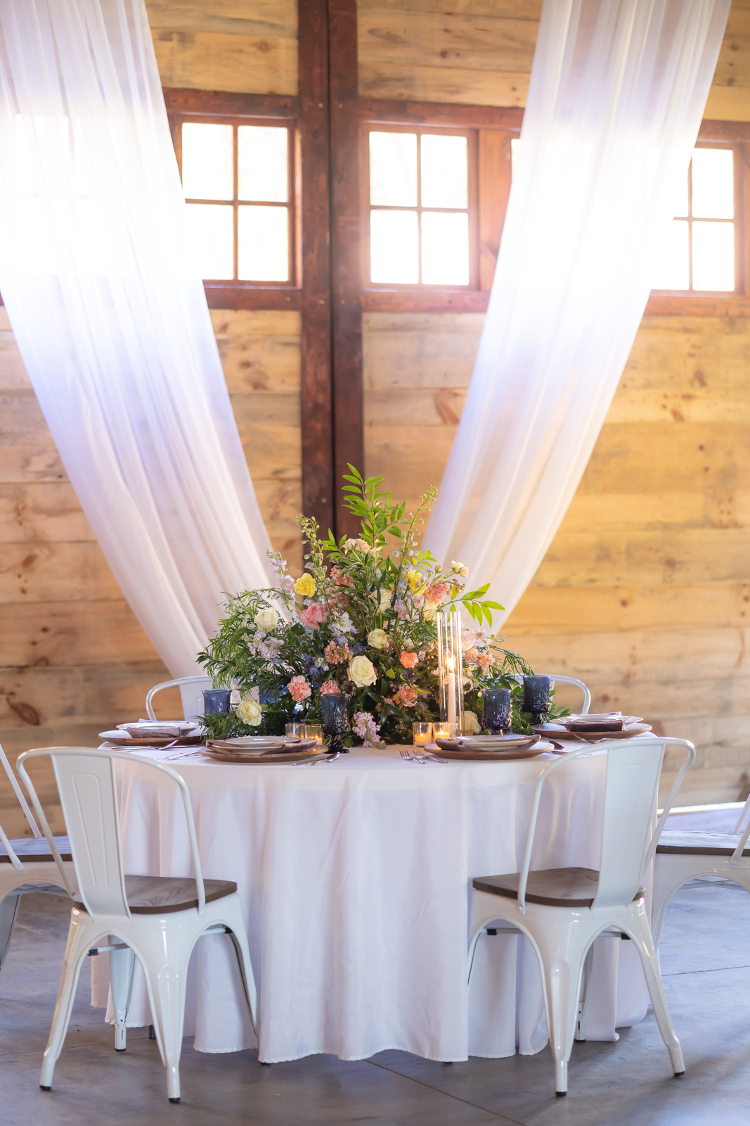 Whimsical Pastel Floral Centerpiece