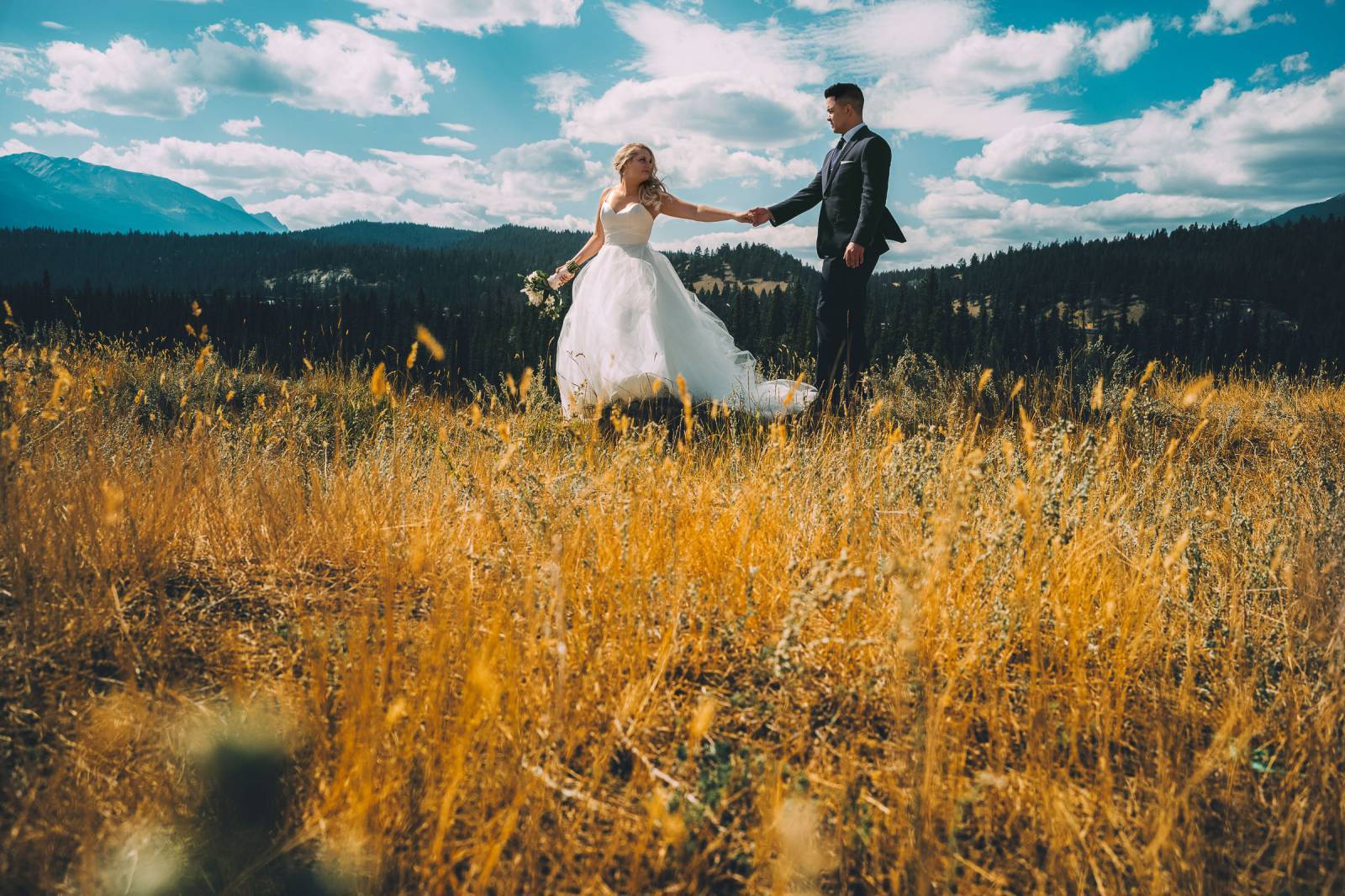 Shannon and Dustin's outstanding summer wedding at the Fairmont Jasper ...