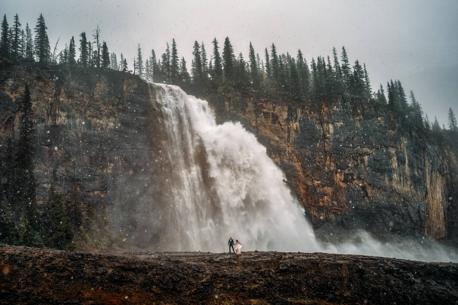 waterfall elopement