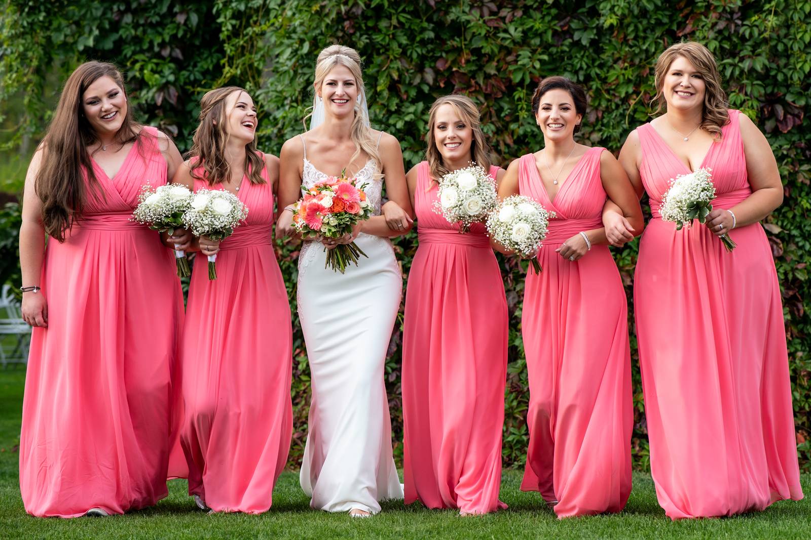 bride and her bridesmaid