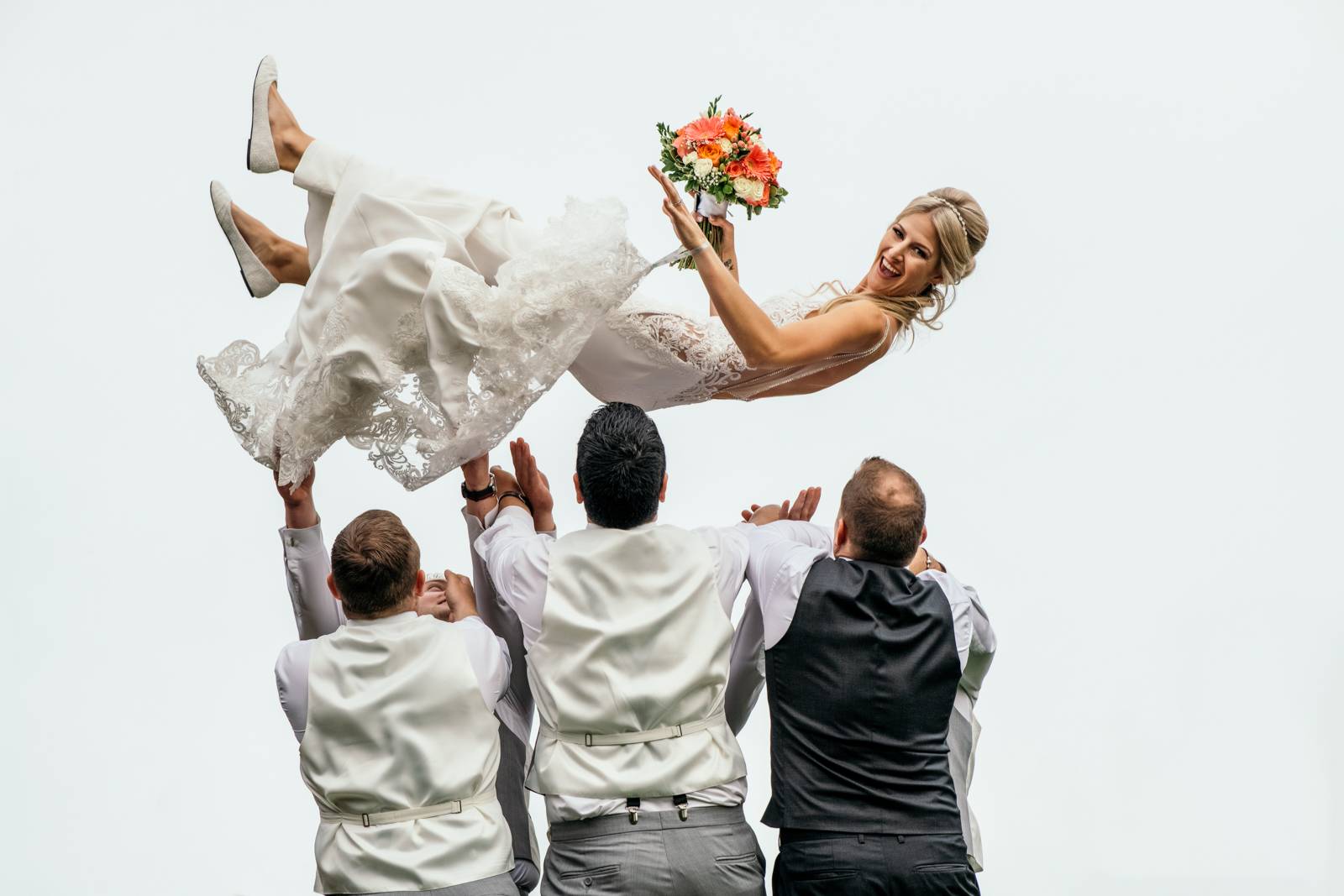 bride in the air