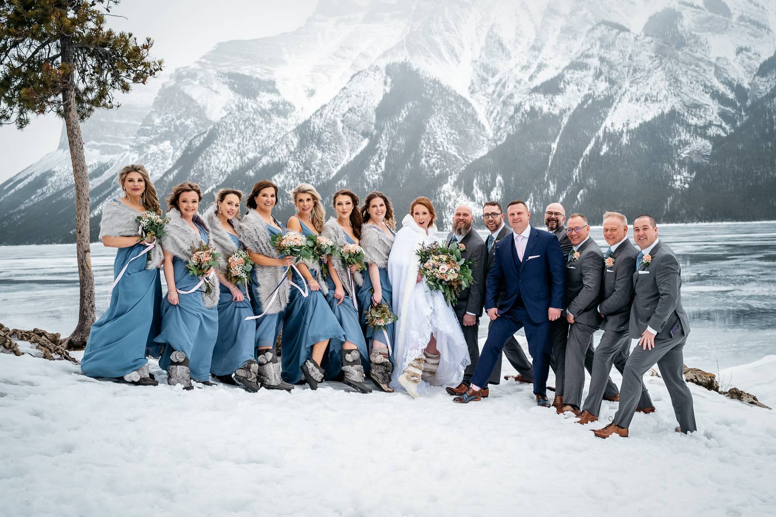 Canmore winter wedding