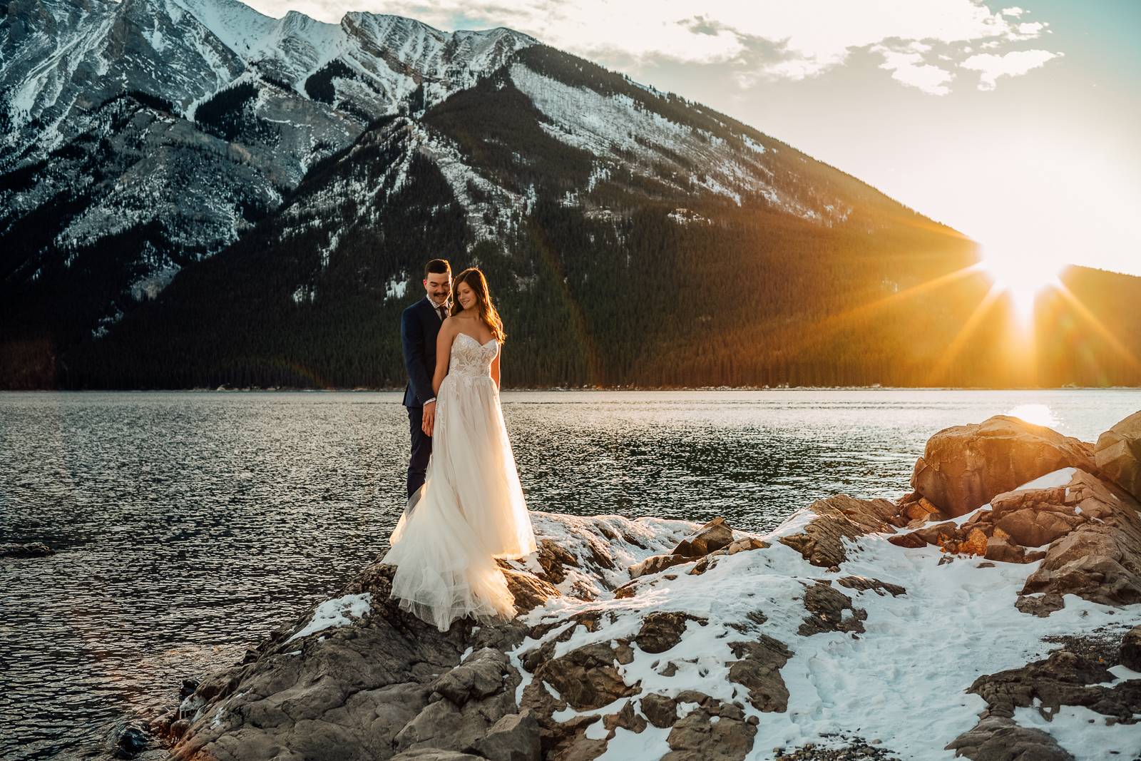 Lake Minnewanka elopement