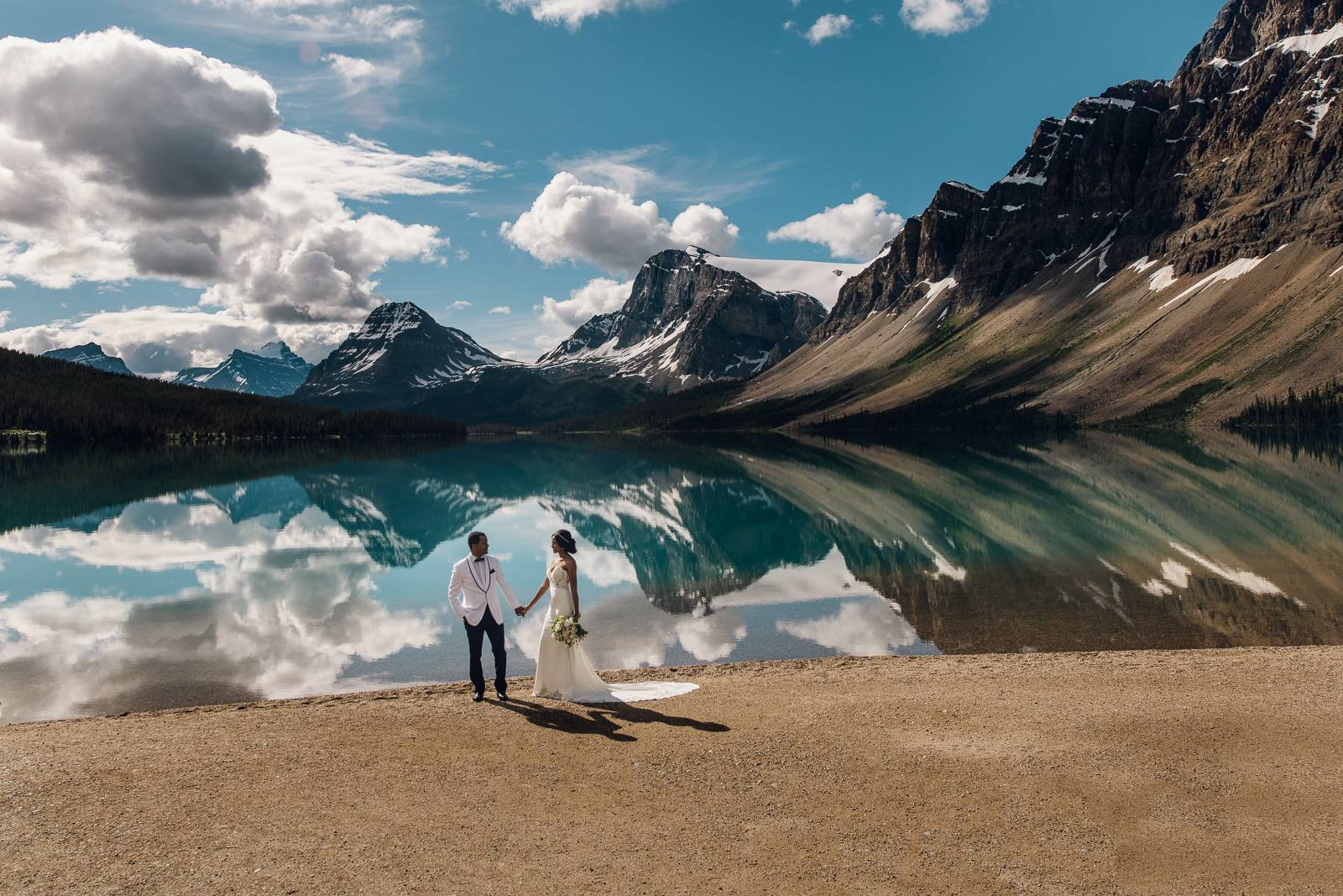 bow lake wedding