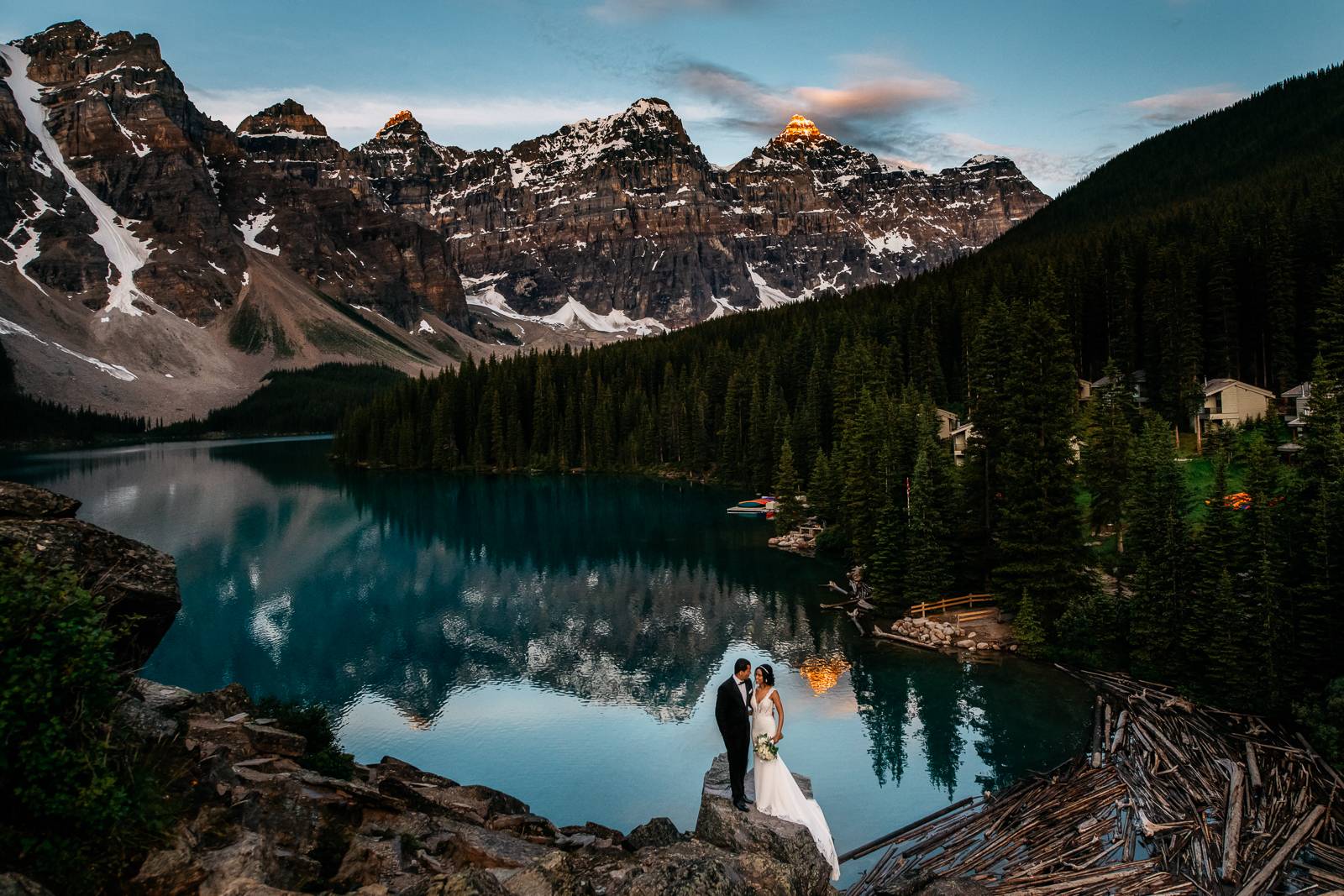 moraine lake wedding