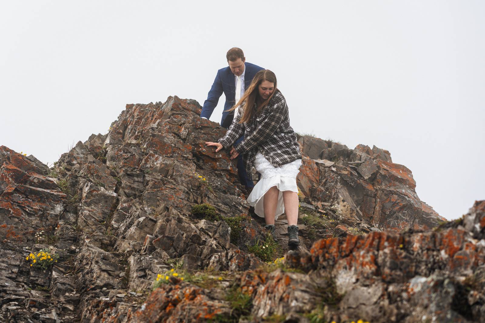 Hiking elopement