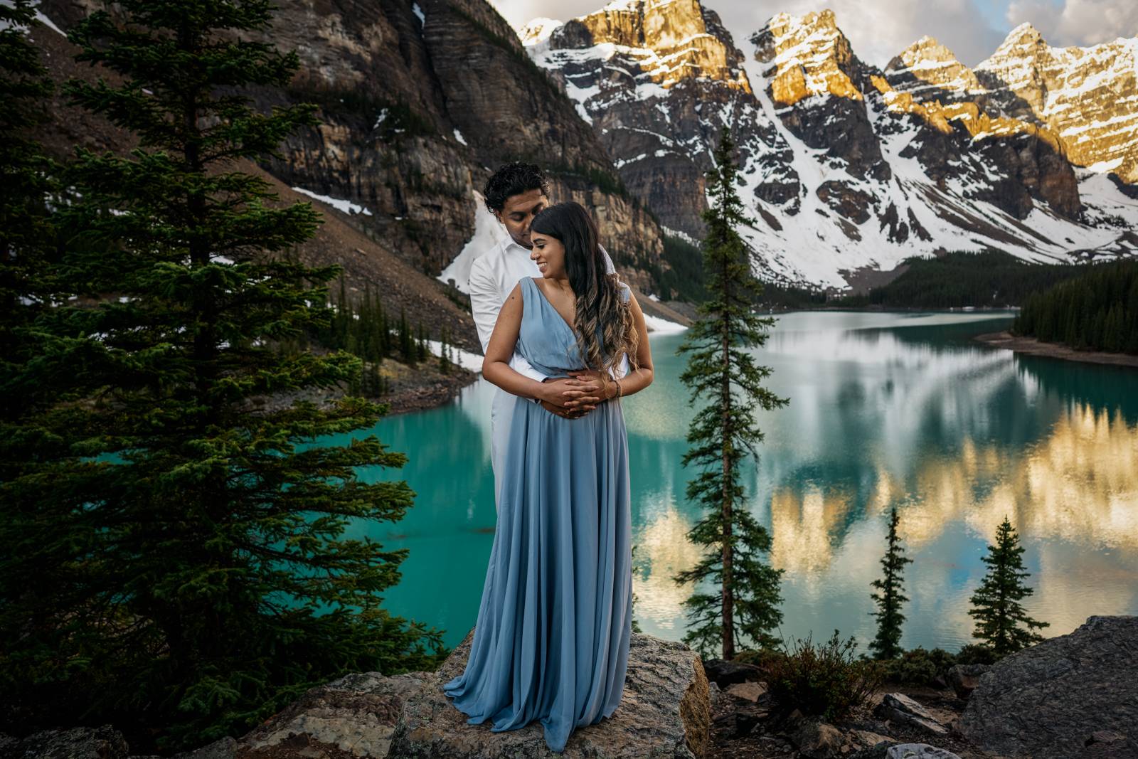 moraine lake engagement photographers