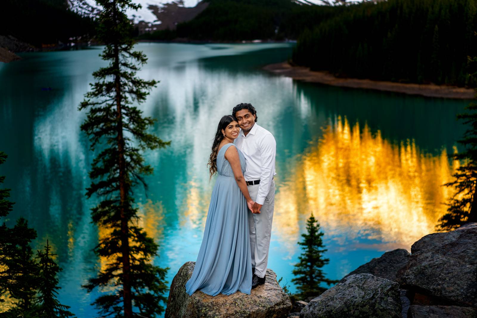 portrait art moraine lake