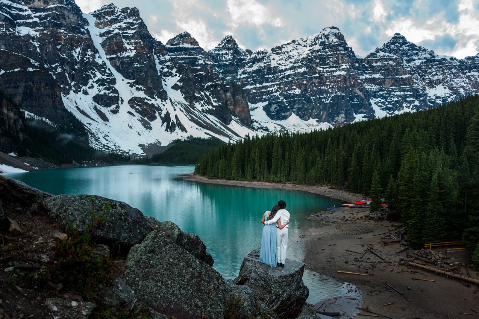 couple looking at the view