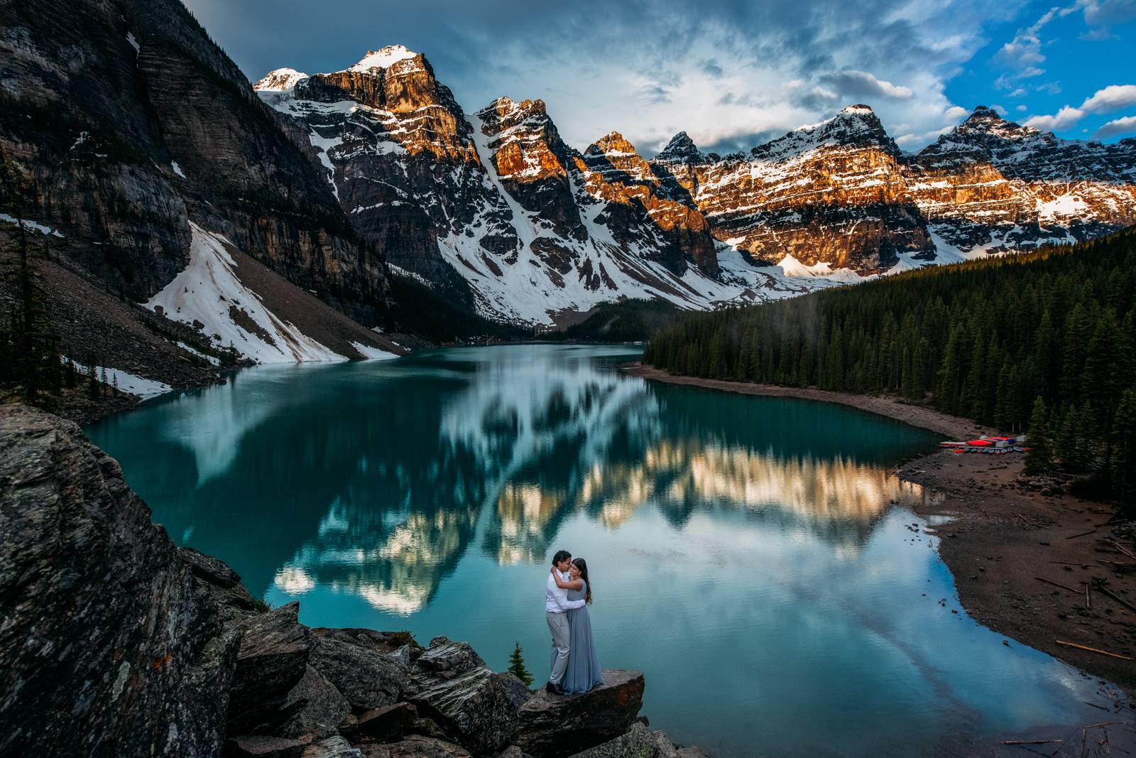 reflection at moraine lake