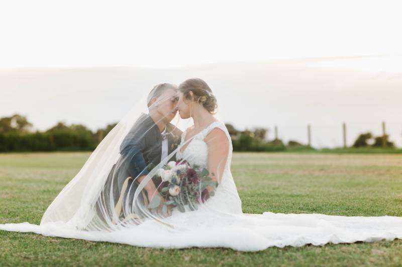 wedding photos with veil