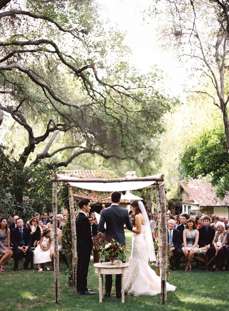 California Ranch Wedding in Organic Green and Blush