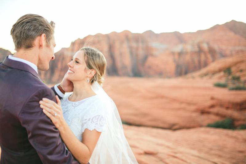 Megan + Joseph's Stunning Canyon Bridal Shoot