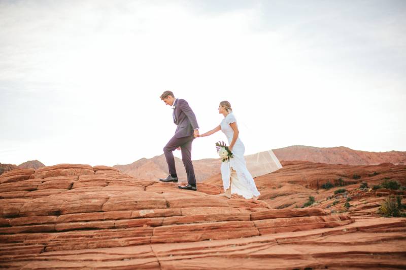 Megan + Joseph's Stunning Canyon Bridal Shoot