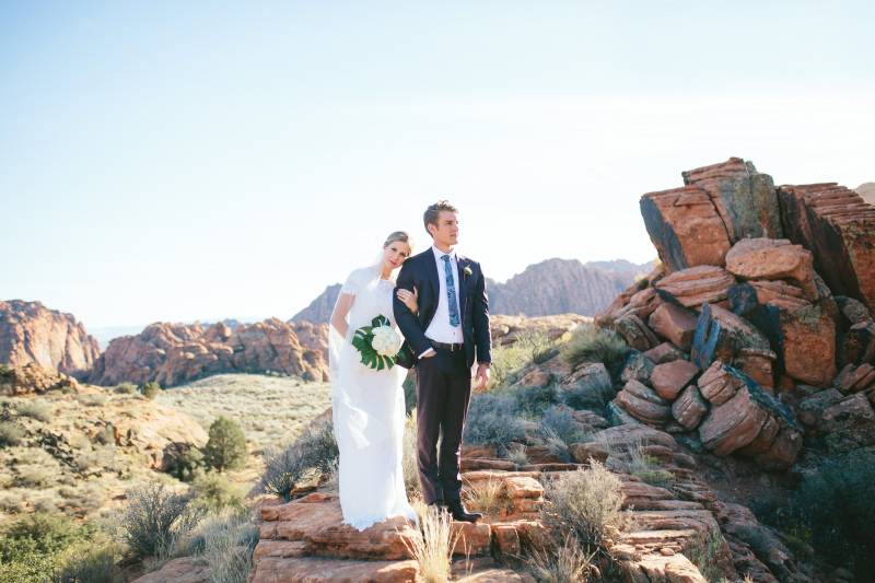 Megan + Joseph's Stunning Canyon Bridal Shoot