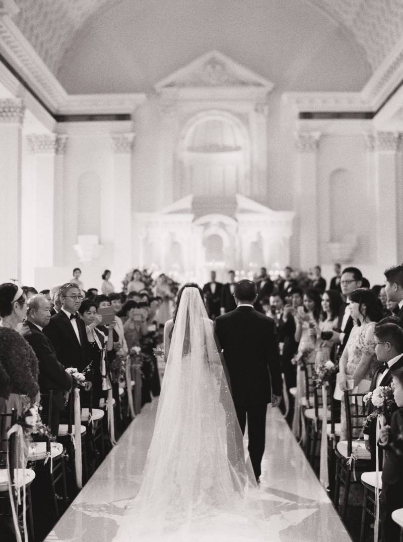 Elegant Candlelit Cathedral Wedding