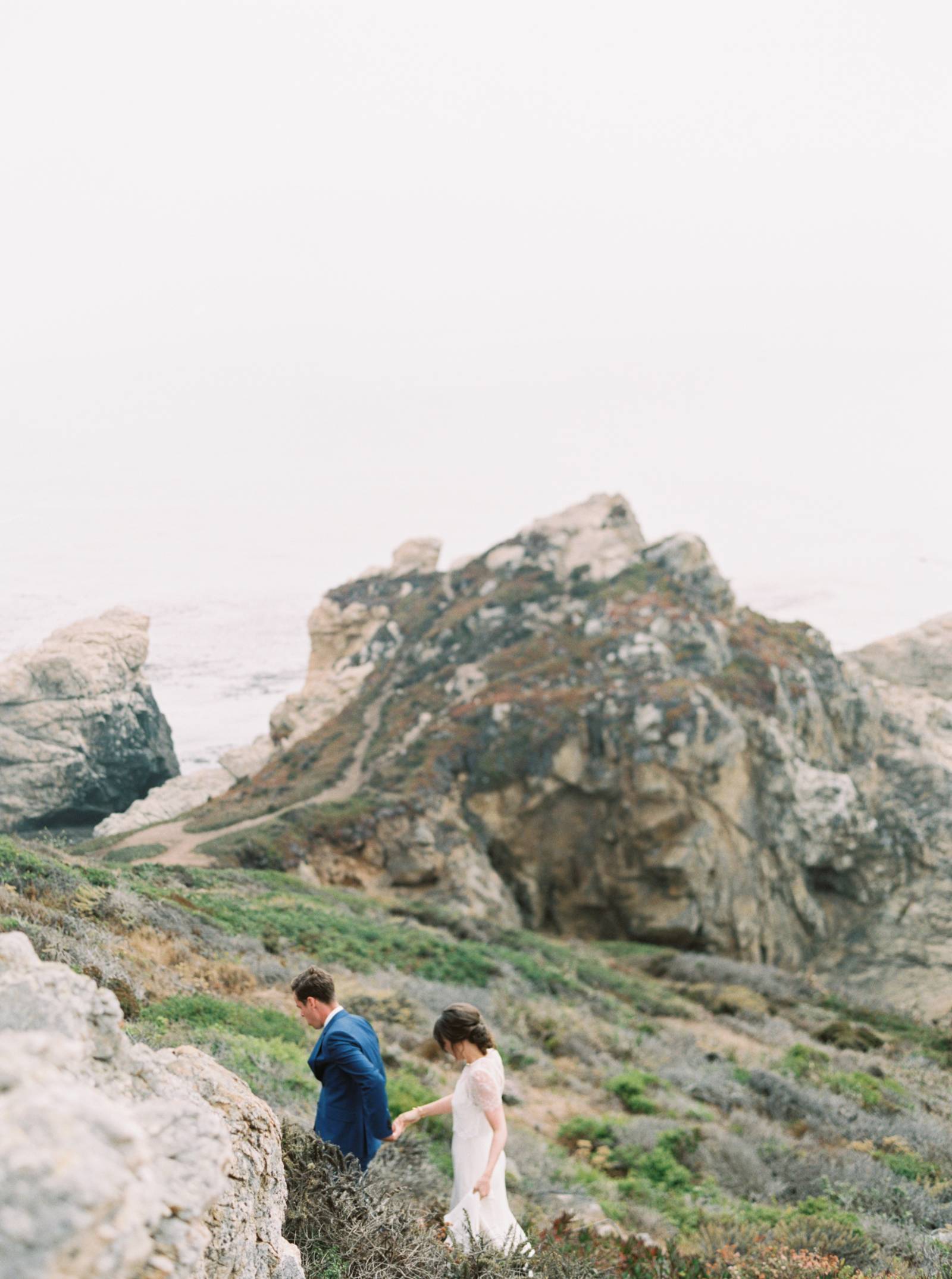 sea cliff wedding photos