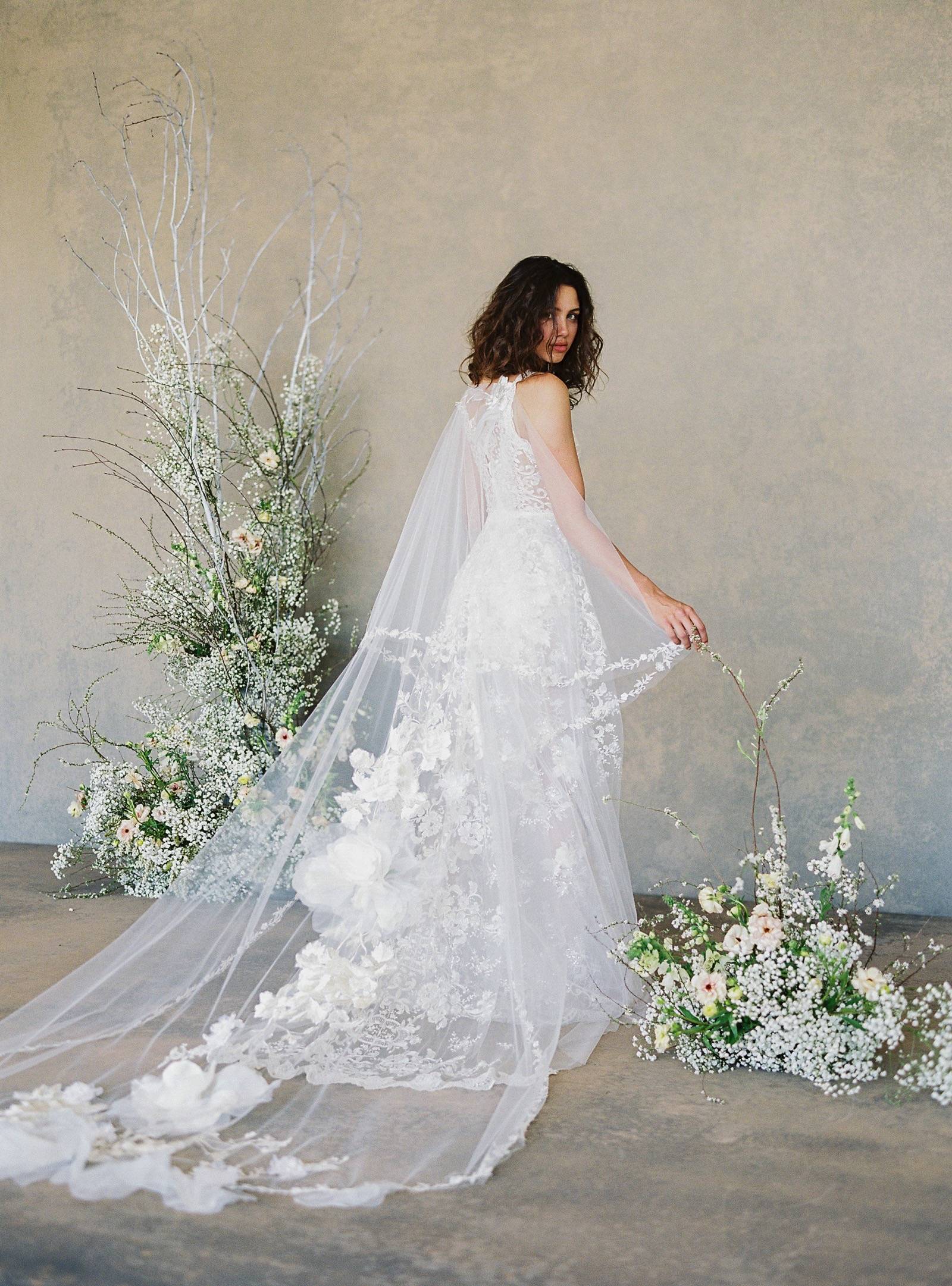 Claire Pettibone's Spring 2019 Bridal Collection features sensuous silhouettes and graceful details 