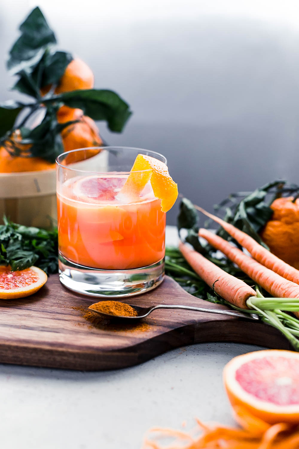 Blood Orange Cayenne Cleanser Kombucha Mocktail