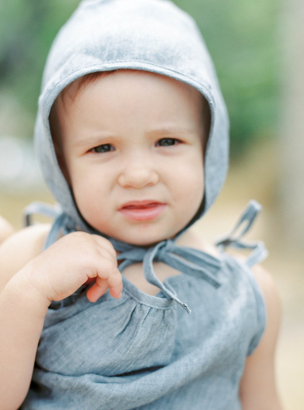 blue bonnet linen baby