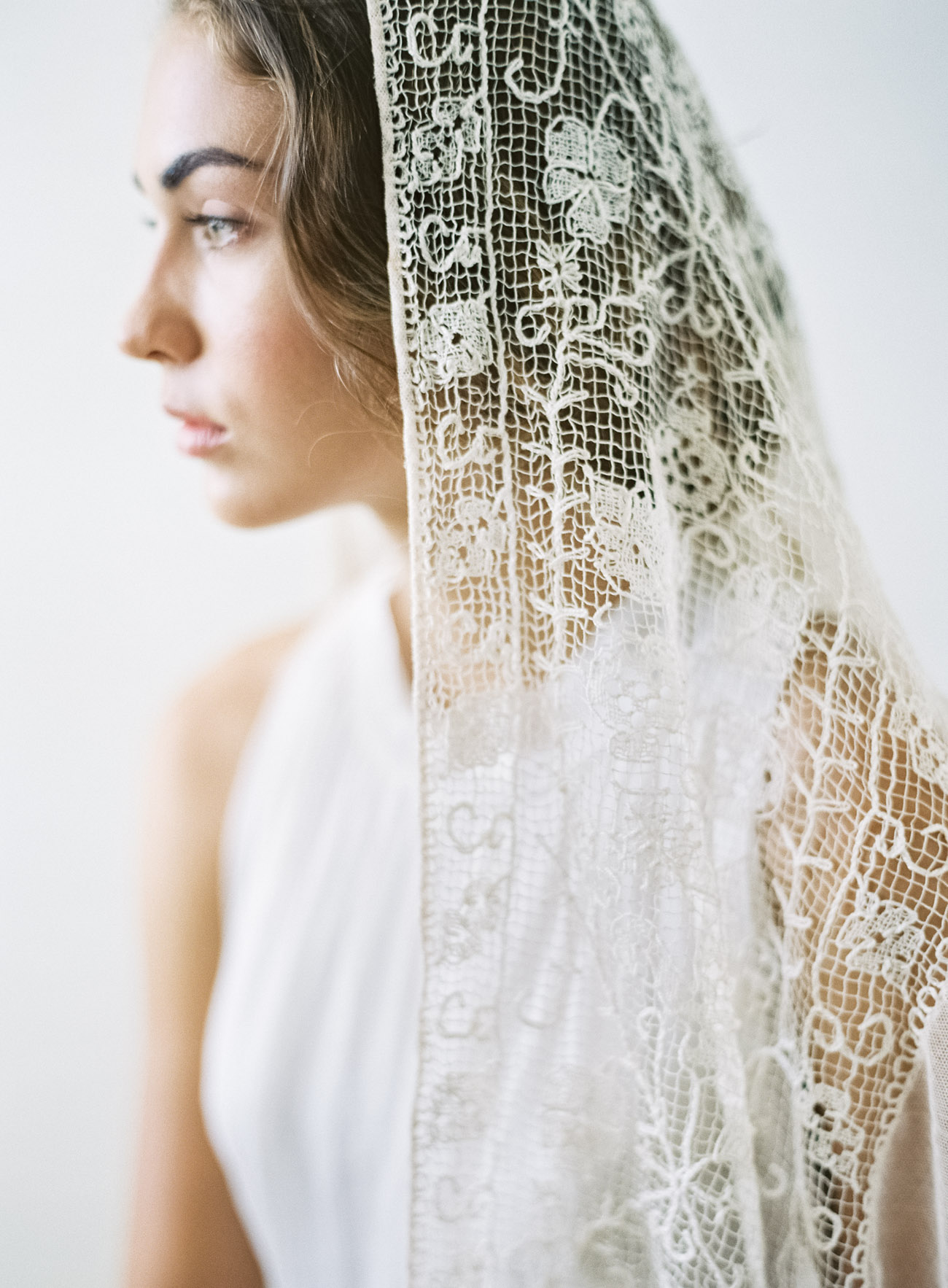 vintage Italian lace veil