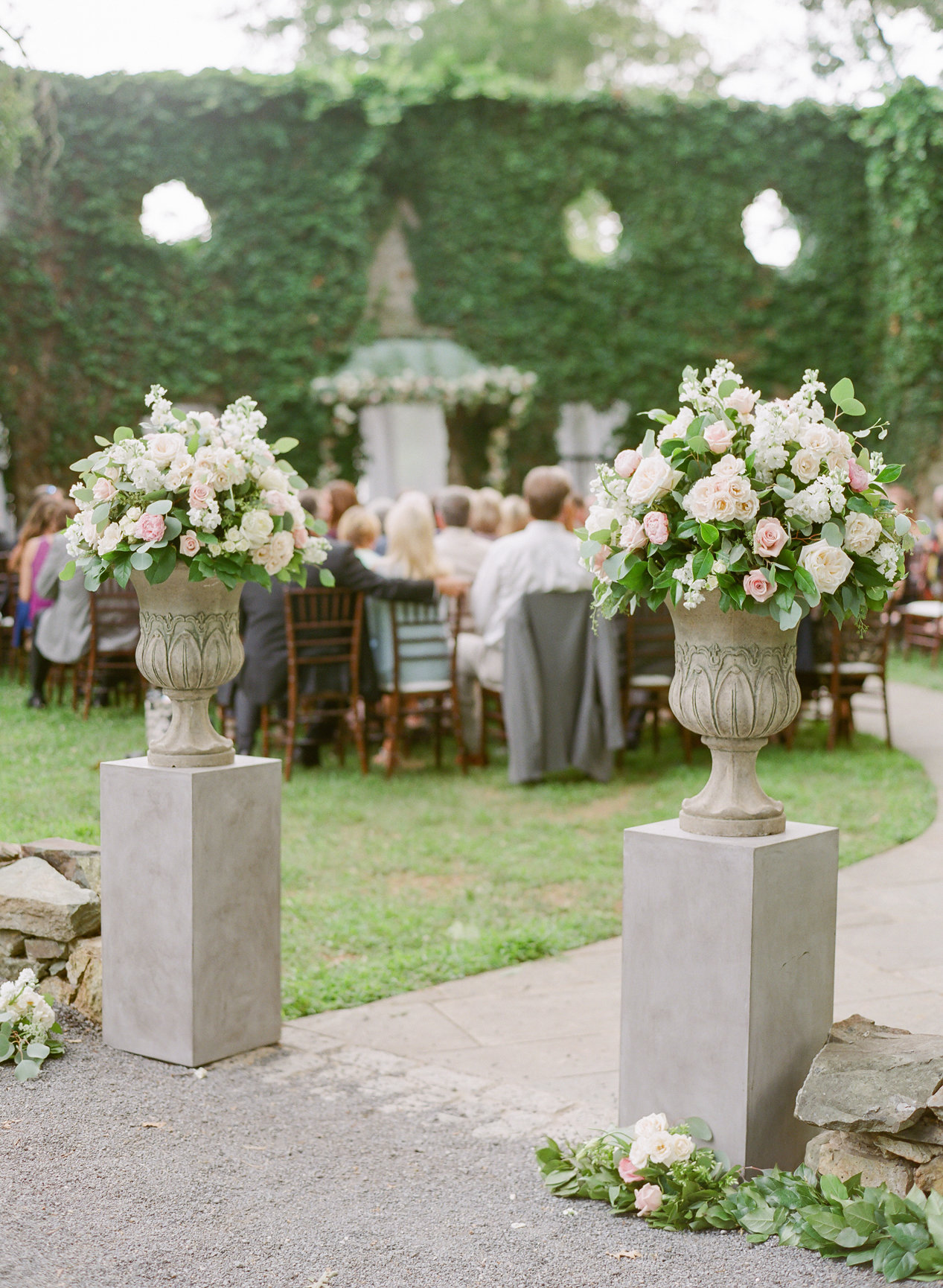 Blush and Ivory Outdoor Wedding