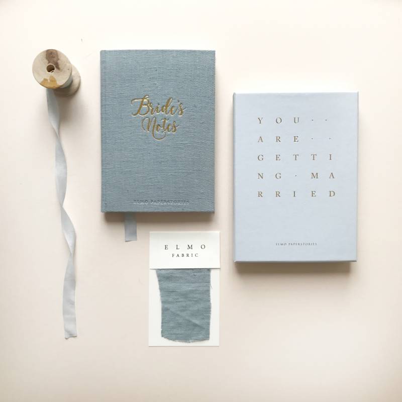 Heirloom canvas bridal notebook