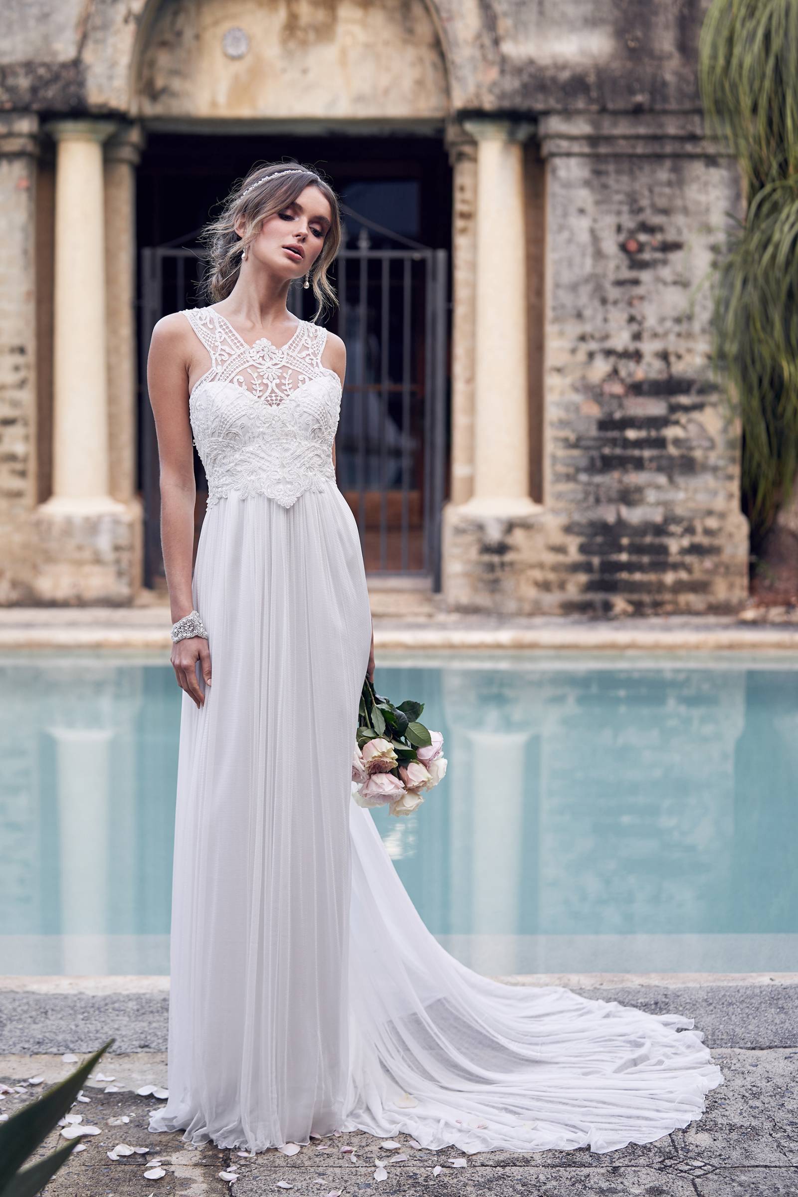 5 Boho Chic Beach Wedding Dress Designers