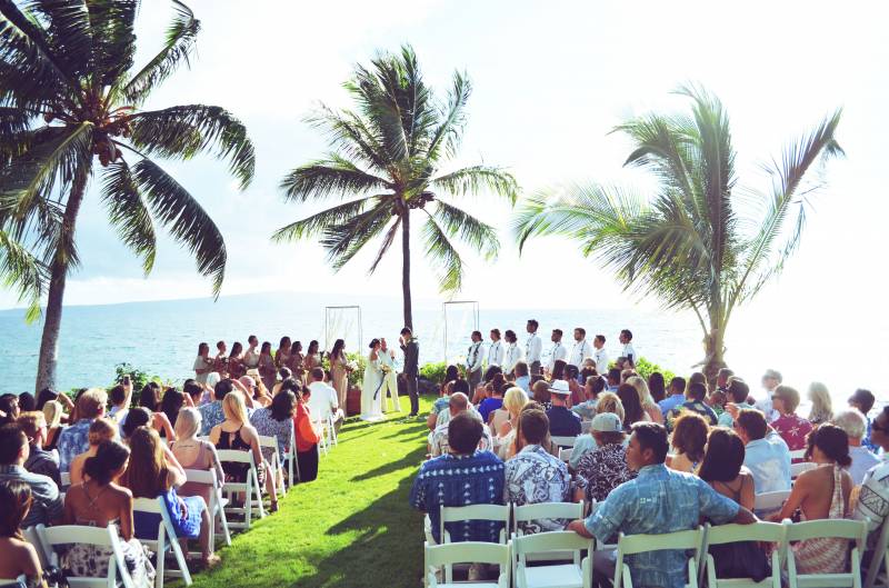 Tropical Maui Oceanfront Estate Wedding