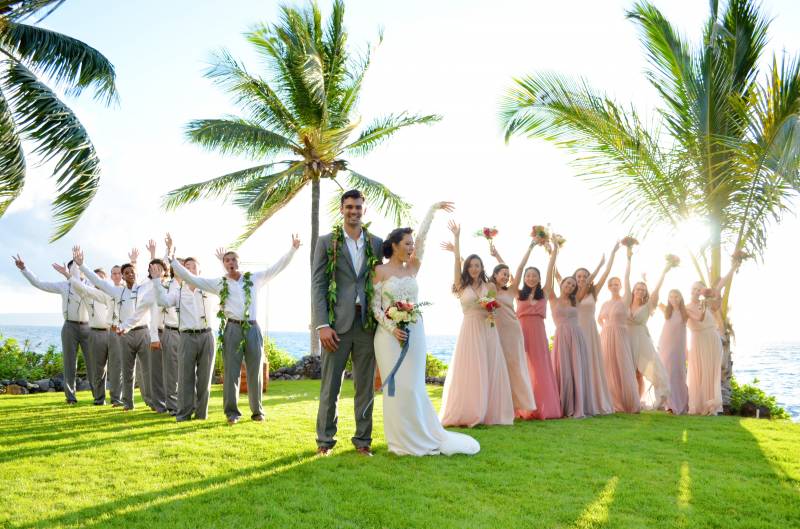 Tropical Maui Oceanfront Estate Wedding