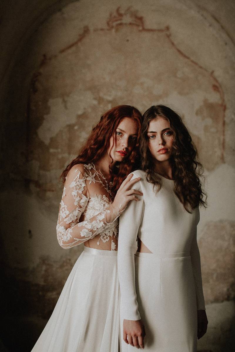 The Golden Age Collection by Nora Sarman was inspired by Greek goddesses and created for brides who 