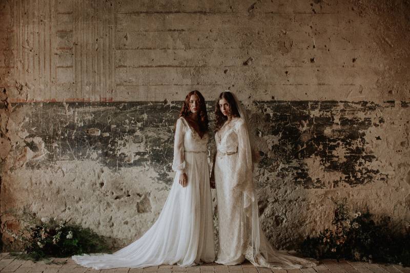 The Golden Age Collection by Nora Sarman was inspired by Greek goddesses and created for brides who 